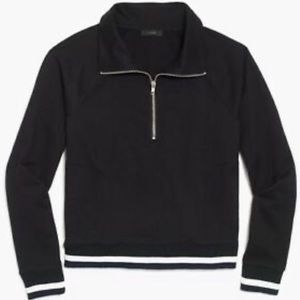 J. Crew Half Zip in Sport Stripe